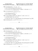 Đề thi HK 1 (0809). Môn Toán 10