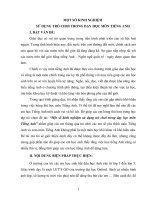 SÁNG KIẾN KINH NGHIỆM TRONG VIỆC DẠY TIẾNG ANH