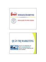 Tổng quan quản trị marketing 
