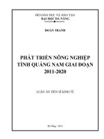 Luận án tiến sỹ Kinh tế