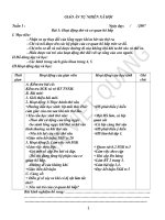 Giáo án tự nhiên và xã hội 3 cả năm