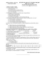 De THi HK 2 _ Ly6 - THCS Quang Thanh