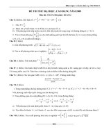 Mot de thi thu DH moi