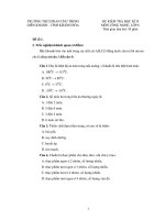 ĐỀ KIỂM TRA HỌC KÌ II MÔN CÔNG NGHỆ, LỚP 6 TRƯỜNG THCS PHAN CHU TRINH, DIÊN KHÁNH - TỈNH KHÁNH HÒA