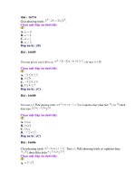 Bộ đề trắc nghiệm số 29 (có đáp án)