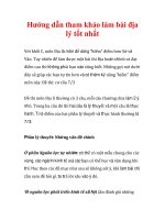 Hướng dẫn tham khảo làm bài địa lý tốt nhất