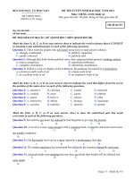 ĐỀ THI TUYỂN SINH CAO ĐẲNG NĂM 2012 Môn: TIẾNG ANH; Khối A1  mã  537 