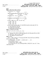 Đề thi học ky 2 toán 7