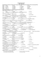 ĐỀ THI THỬ ĐẠI HỌC MÔN ANH VĂN SỐ 14