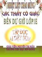 Tập đọc: Ai dậy sớm