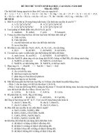 ĐỀ THI THỬ TUYỂN SINH ĐẠI HỌC, CAO ĐẲNG NĂM 2010 Môn thi : HOÁ 2