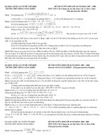 Mot so de thi vao lop 10 chuyen Toan TPHCM