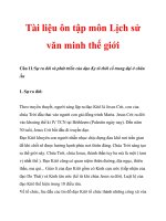 Tài liệu ôn tập môn lịch sử văn minh thế giới 5 