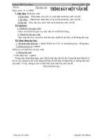 Tiết 51 Trình bày một vấn đề