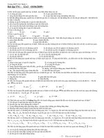 Bài tập Động học Vật Rắn