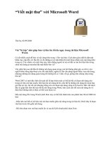 Viet thu mat trong word 