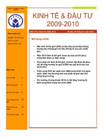 Kinh tế và đầu tư 2009 2010 