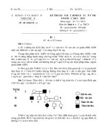 Đề thi chọn học sinh giỏi cấp tỉnh năm học 2012-2013 môn sinh học
