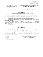 QUYẾT ĐỊNH bãi bỏ quyết định kiểm tra tại (..........NNT.........) 