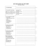 BẢN KHAI ĐĂNG KÝ TÊN MIỀN (Cho Công ty, Tổ chức)