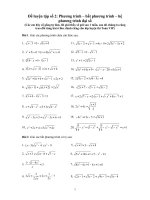 Đề luyện thi đại học phương trình   bất phương trình   hệ phương trình đại số 