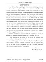 Hoàn thiện công tác lập và phân tích báo cáo kết quả hoạt động kinh doanh tại công ty cổ phần lương thực đông bắc 