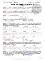 de thi thu dh hoa hay (co dap an0