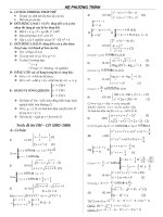 HE PHUONG TRINH CAP TOC 2009