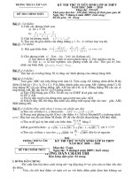 de-dap an thi thu Hai Duong rat hay