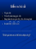 Tiết 19 Cộng số đo hai góc