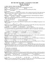 2 ĐỀ THI THỬ ĐH HAY, CÓ ĐÁP ÁN