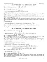 ĐỀ TS BÌNH ĐỊNH CÁC NĂM