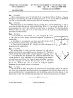 Đề VLý TS chuyên Quốc Học 09-10 Huế