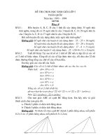 Đề thi HSG cấp Toàn Quốc