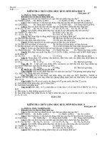 Đề kiểm tra HKII Hóa Học 9 -2009