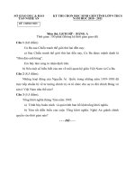 ĐỀ THI CHỌN HỌC SINH GIỎI TỈNH LỚP 9 THCS NĂM 2010-2011 MÔN LỊCH SỬ - SỞ GIÁO DỤC VÀ ĐÀO TẠO NGHỆ AN