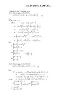 Ôn thi ĐH-Nhận dạng tam giác