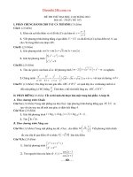 ĐỀ THI THỬ ĐẠI HỌC MÔN TOÁN ĐỀ SỐ 167