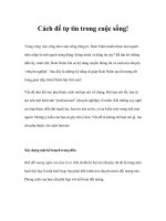 Cách để tự tin trong cuộc sống! trong công việc cũng như cuộc sống riêng tư, 