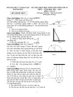 ĐỀ THI CHỌN HỌC SINH GIỎI TỈNH LỚP 10 THPT NĂM HỌC 2012-2013 MÔN VẬT LÝ - SỞ GIÁO DỤC VÀ ĐÀO TẠO HẢI DƯƠNG 
