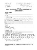 Mẫu BC tổng kết công tác nội bộ trường học