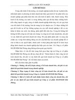 Hoàn thiện tổ chức công tác kế toán doanh thu, chi phí và xác định kết quả kinh doanh tại công ty cổ phần matexim 