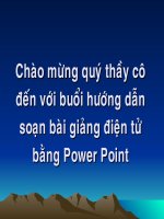 Hướng dẫn soạn bài giảng điện tử