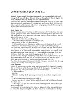 Quản lý giỏi là quản lý dự báo