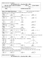 Đề thi Toán 9 HKI 2005-2006