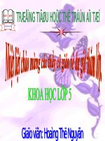 Khoa học lớp 5 Tác động của con người đến môi trường đất.