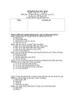 Đề thi HK II Vật lý 8