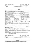 Đề kiểm tra 1 tiết học kì 1