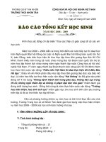 Báo cáo sơ kết HS cuối năm