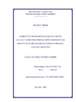 Nghiên cứu thành phần sâu hại lúa thuần, lúa lai và biện pháp phòng chống nhóm rầy hại thân vụ xuân 2007 tại trung tâm BVTV phía bắc, văn lâm   hưng yên 